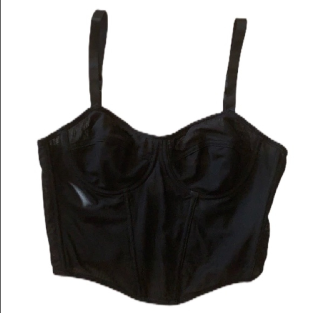 NEW Honey Bum Black Mesh Bralette Crop Top